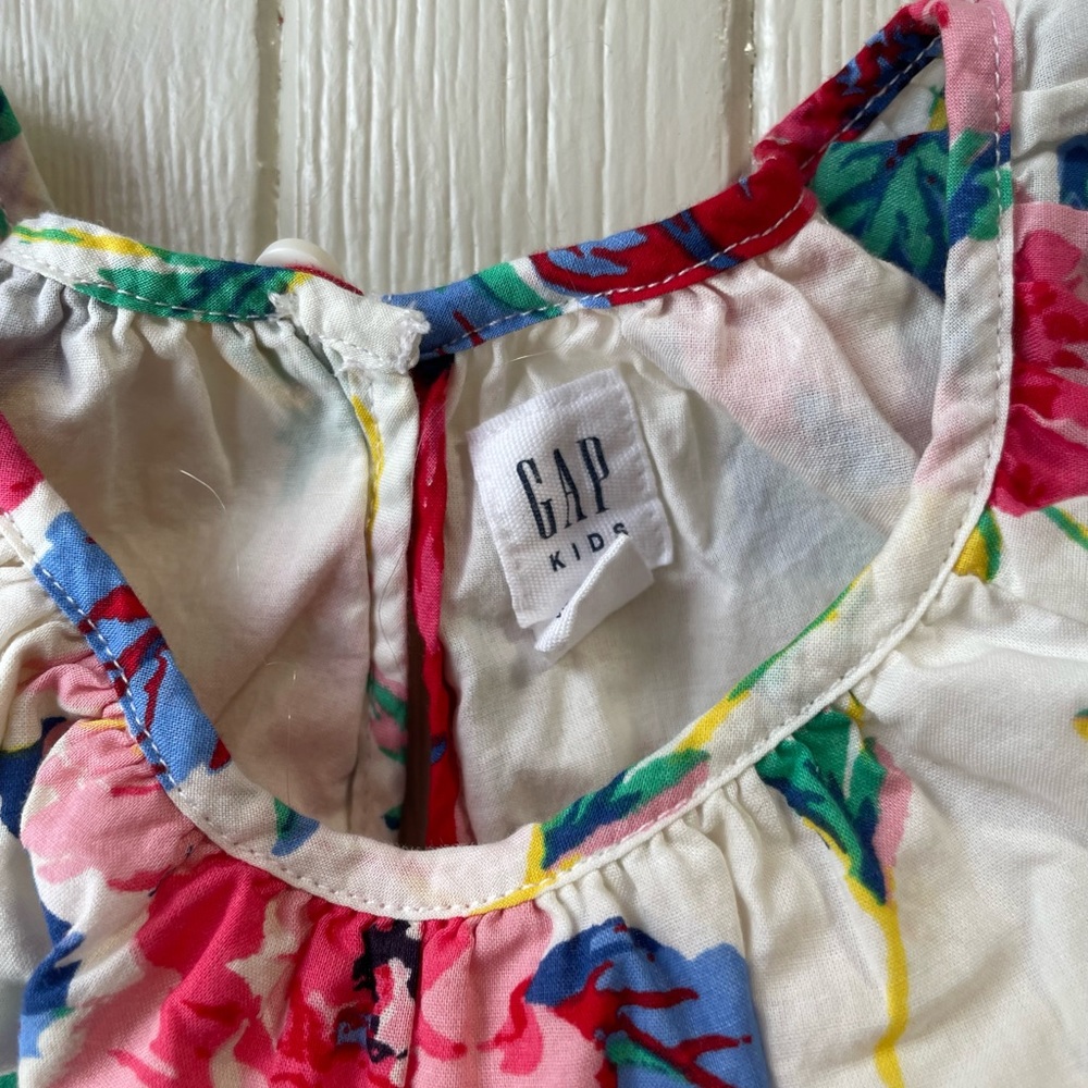 GAP Girls Dress Size 6 Floral Spring - Picture 4 of 6